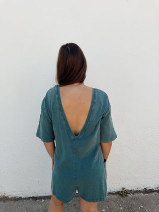 Melanie Romper - Teal
