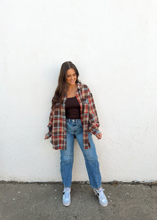 Reagan Plaid Top