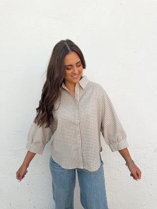 Lisa Plaid Top