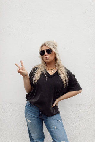 V-Neck Oversized Tee