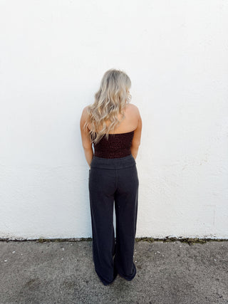 Day Dream Waffle Pants - Black