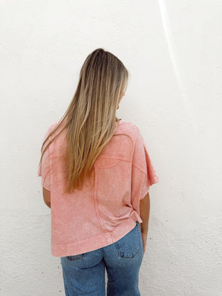 Harrison Tee - Bright Pink