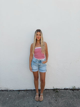 American Honey Tube Top - Red