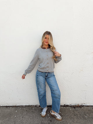 Tess Sweater- Dusty Blue