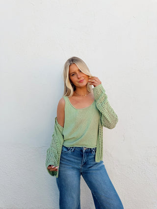 Remi Cardigan Tank Set