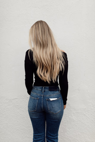 Bailey Boat Neck Top - Black