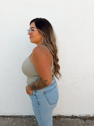 Sage Studded Tank Top