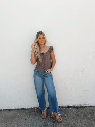 Rory Plaid Top