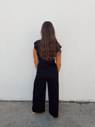 Aubrey Smocked Set - Black