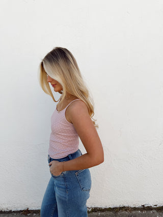 Polka Dot Tank - Light Pink
