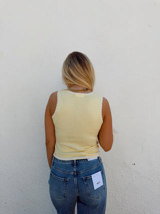 Sally Scalloped Knit Top