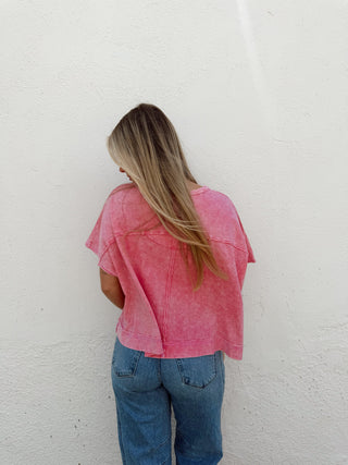 Harrison Tee - Hot Pink