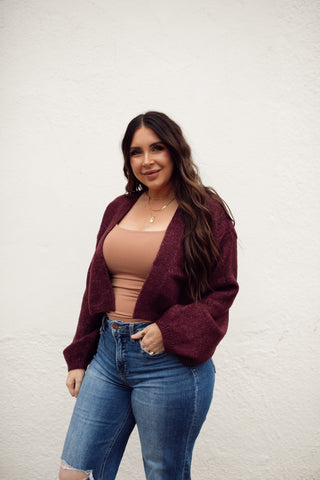 Stevie Cardigan - Dark Cherry