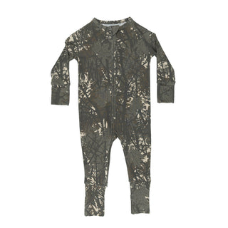 Woodland Camo Zip Romper