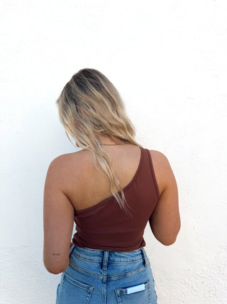 Baylyn Buckle Tank - Brown
