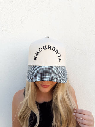 Touchdown - Black/White Houndstooth Hat