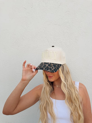 Dolly Leopard Custom Trucker Hat