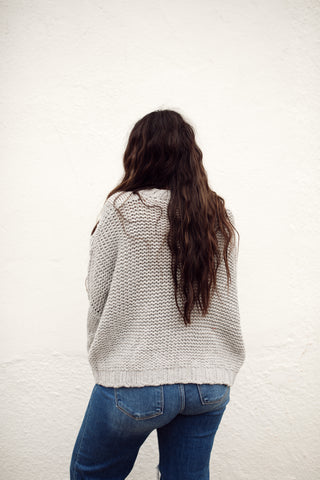 Parker Cable Knit - Grey