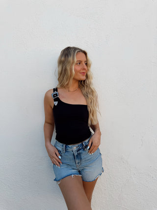 Baylyn Buckle Tank - Black