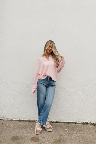 Piper Cardigan Sweater - Pink