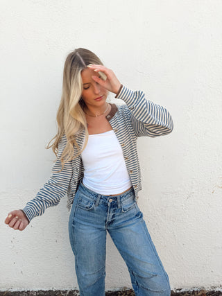 Tess Sweater- Dusty Blue