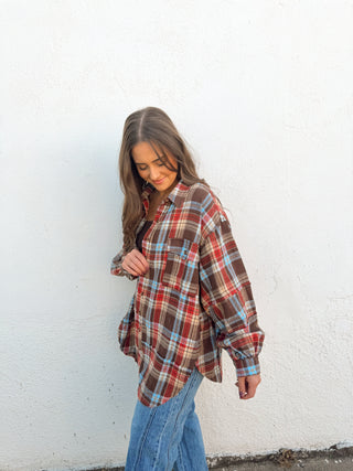 Reagan Plaid Top