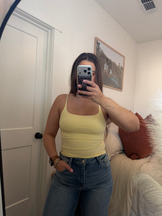 Cass Tank - Pale Yellow