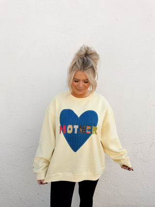 Mother Patchwork Crewneck