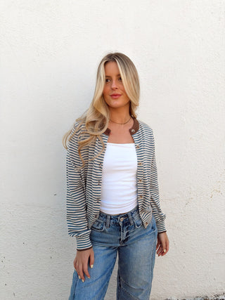 Tess Sweater- Dusty Blue