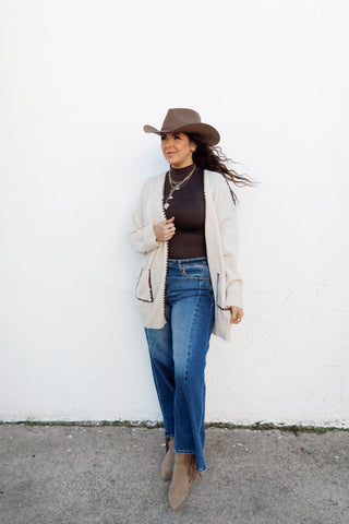 Cason Stitch Knit Cardigan
