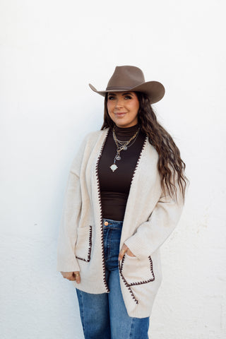 Cason Stitch Knit Cardigan