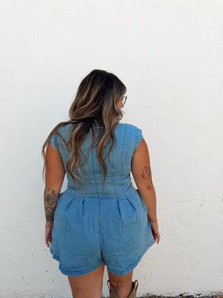 Ella Denim Romper