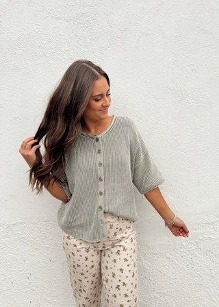 Kolly Cardigan - Light Olive