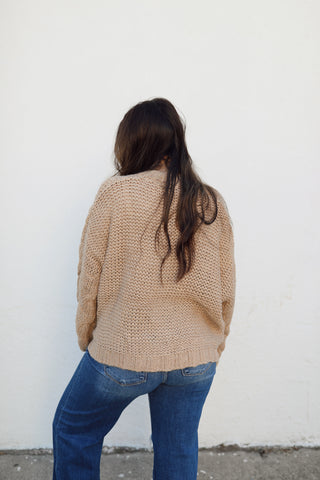 Parker Cable Knit - Taupe