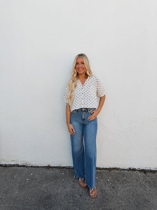 Aria Polka Dot Top