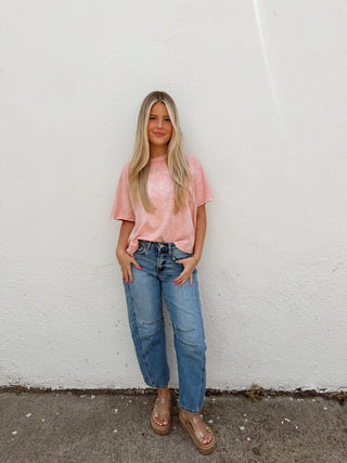 Harrison Tee - Bright Pink