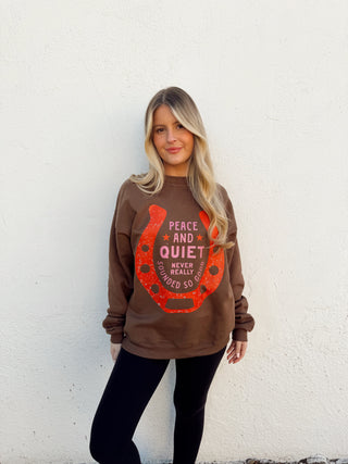 Peace And Quiet Crewneck (Rooted)