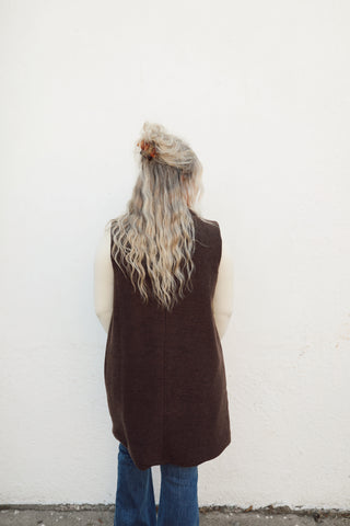 Harley Collared Long Vest