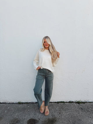 Gunner Olive Denim