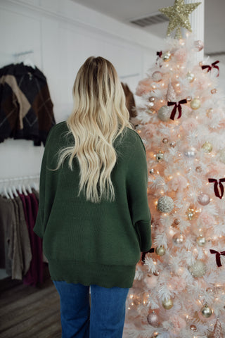 Olive Oversized Sweater