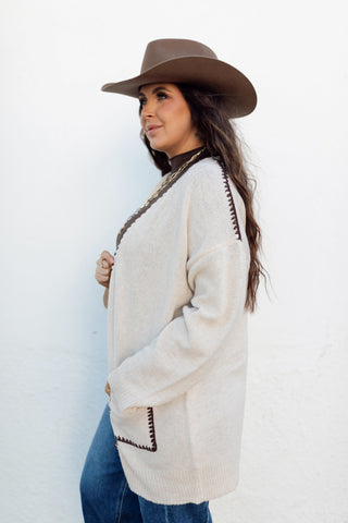 Cason Stitch Knit Cardigan