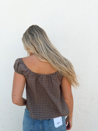 Rory Plaid Top