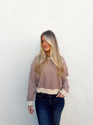 Khloe Sweater - Burgundy