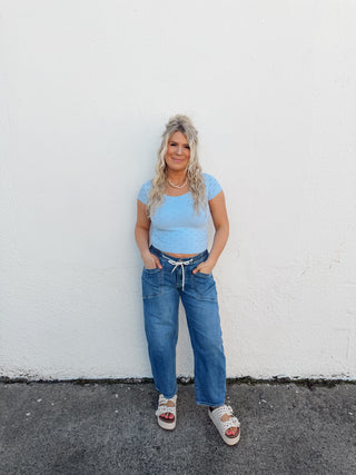 Isla Top - Powder Blue