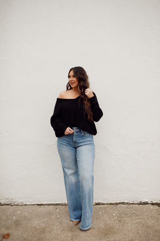 Blake Knit Sweater- Black