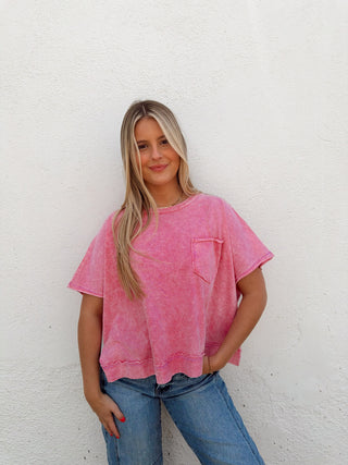 Harrison Tee - Hot Pink
