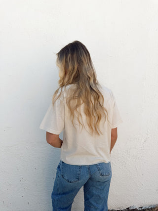 Horseshoe Cropped Graphic Tee