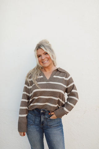 Sara Sweater Top - Mocha
