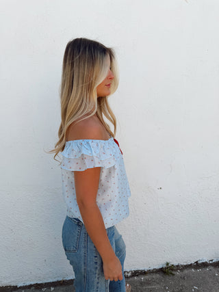 Libby Top - Blue
