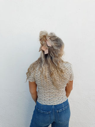 Winnie Waffle Top - Butter Cream